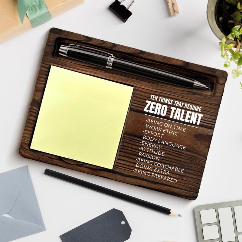 QODMGD Motivational Sticky Note Holder Inspirational Gifts for Coworkers Employees Boss, Encouragement Gifts Post It Note Dispenser for Office Cubicle Desk Decor - Image 4